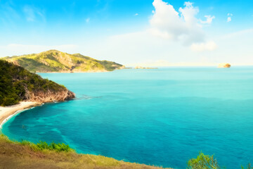 Fototapeta premium island and ocean background