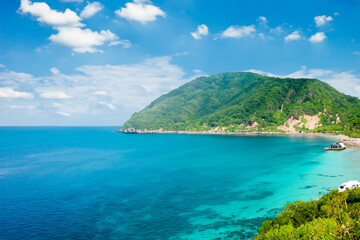 island and ocean background