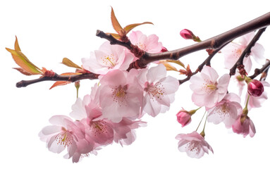Obraz premium PNG Sakura branches clipping path cherry blossom branches flower plant white.