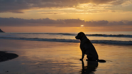 Silhouette of dog