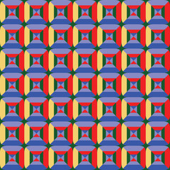 Geometric pattern design, Rectangle pattern