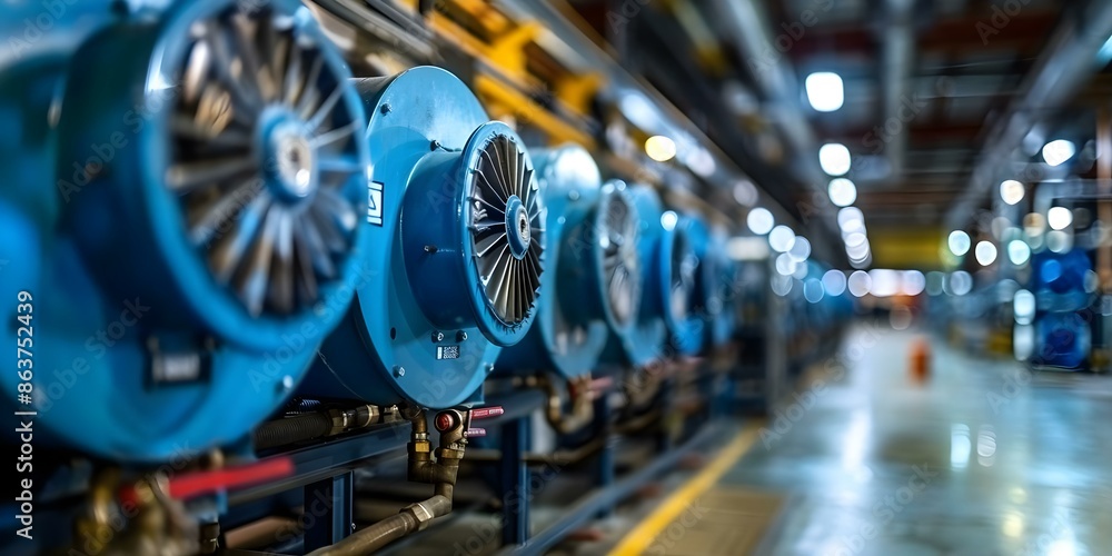 Poster optimizing performance by focusing on the condenser unit's heat exchanger section. concept hvac main