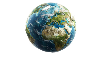 Fototapeta premium Green planet eco concept on transparent background