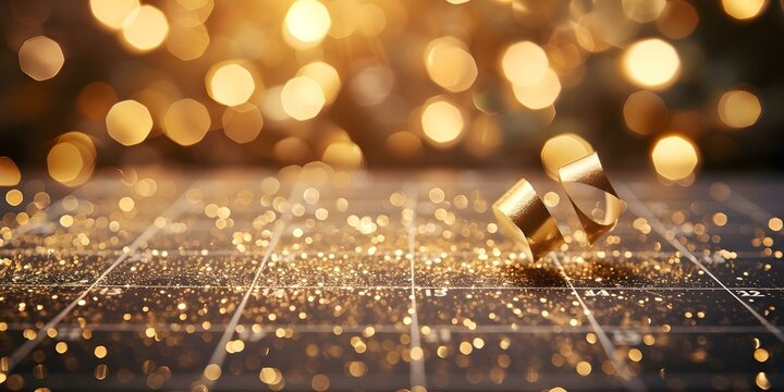 Monthly events calendar featuring trendy art and terminology with a golden glow. Concept Art Events, Trendy Terminology, Golden Glow, Monthly Calendar