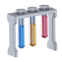 chemist experiment eye dropper 3d icon illustration