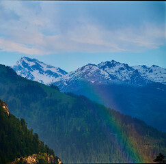 Witness a Double Rainbow Miracle in the Monsoon Himalayas, Manali, Himachal Pradesh, India