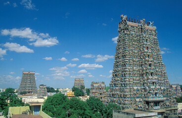 INDIA TAMIL NADU MADURAI MEENAKSHI TEMPLE