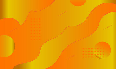 abstract curved circle background, orange yellow gradient color