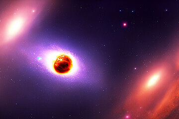 Fototapeta premium Space Quasar Background