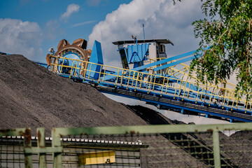Hałda węgla w elektrociepłowni