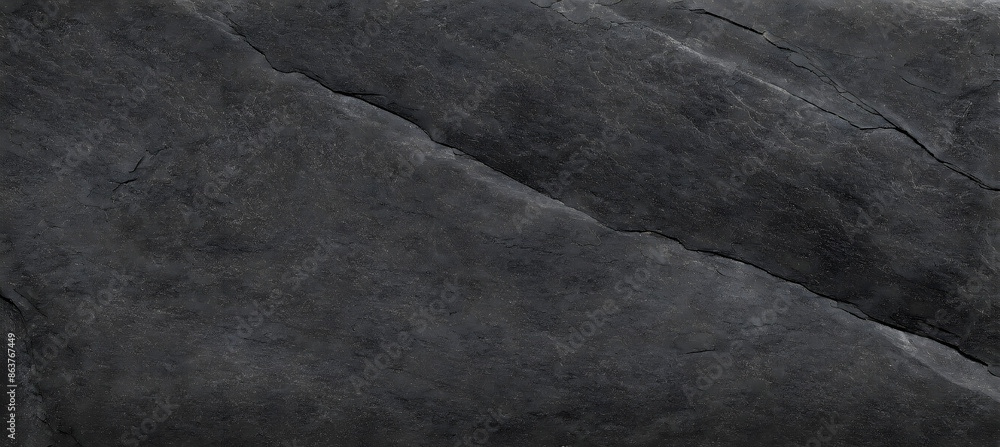 Poster horizontal black stone texture for pattern and background. generative ai.