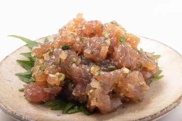 カツオ　なめろう