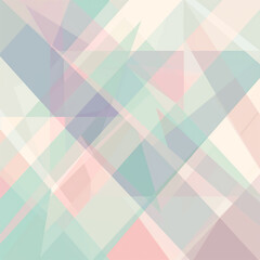 Obraz premium The image shows a geometric pattern with pastel colors, including light green, pink, and blue