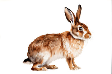 Fototapeta premium Brown rabbit standing up