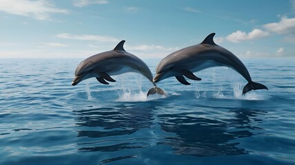 Obraz premium dolphin in the water