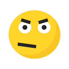 Emoji happy emoticon yellow pink red face confuse funny symbol illustration smile