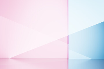Abstract pastel geometric background with soft hues