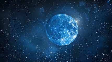 Fototapeta premium Moon and stars in the sky