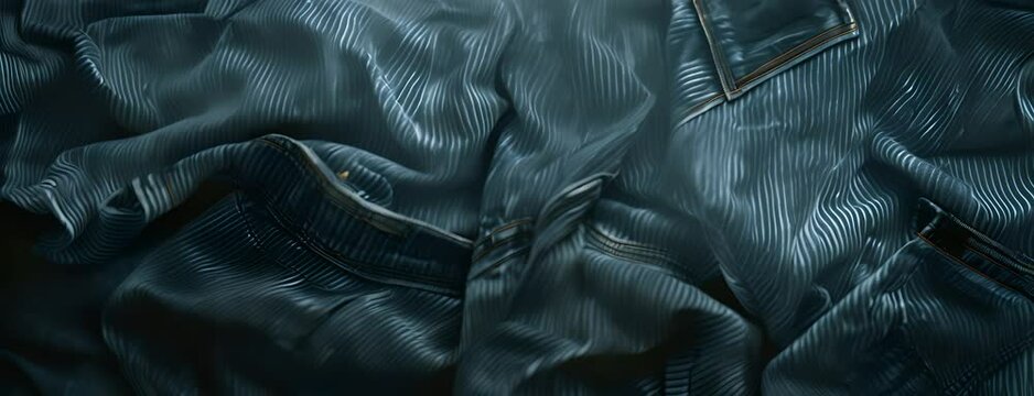 Faded denim texture with vintage look, 4K hyperrealistic photo 4K Video