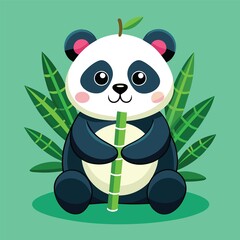 Naklejka premium Panda