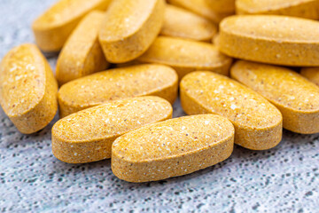 Variety of medicines and drugs.Medicine and healthcare concept