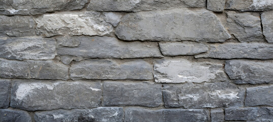 Obraz premium texture of a gray stone wall. Generative AI.