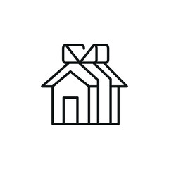 Winning House icon. Simple winning house icon for social media, app, and web design. Vector illustration.