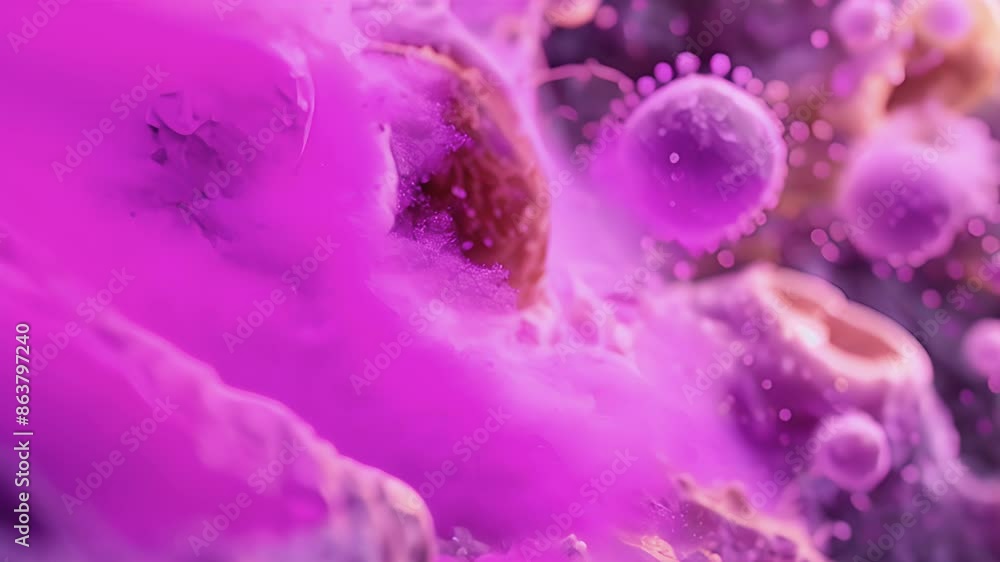 Poster a group of leukocytes pushing through a dense layer of connective tissue to access deeper layers of 