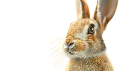 Obraz premium Rabbit fluffy animal on transparent background