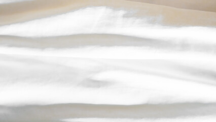 Fototapeta premium white bedsheet fabric background copy space