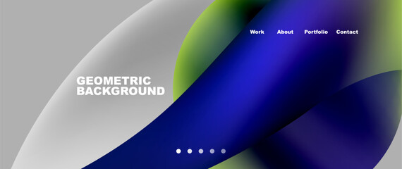 Dynamic flowing shapes concept design composition. Vector Illustration For Wallpaper, Banner, Background, Card, Book Illustration, landing page