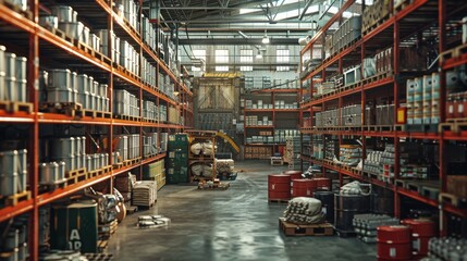 Efficient Operations: Factory Warehouse with Spare Parts Storage and Distribution