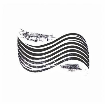 recommend clip art: Rubber vintage stamp, grunge stamp design element. Modern wavy lines sketch and imprint template.