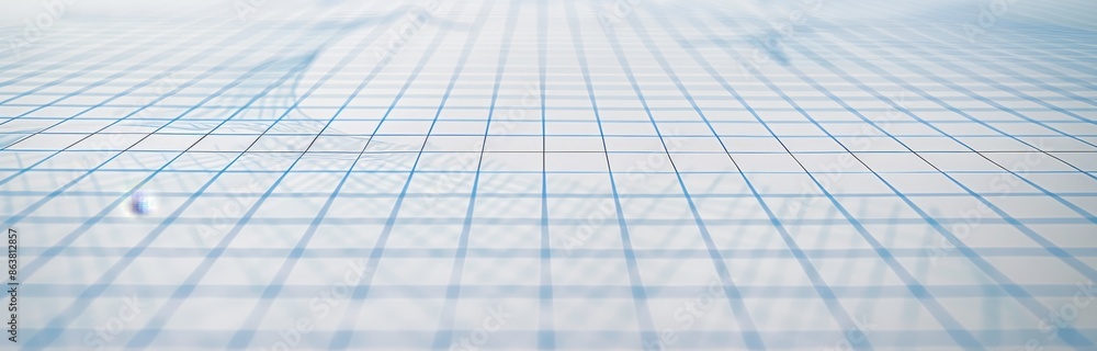 Poster a blue triangular grid pattern on a paper mesh background. seamless blueprint for engineering or mec