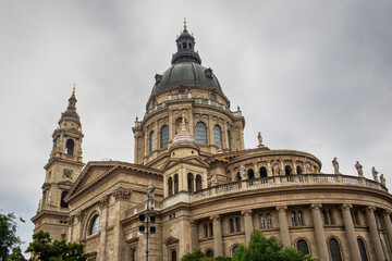 Obraz premium Szent Istvan Basilica in the city of Budapest.May 2024.