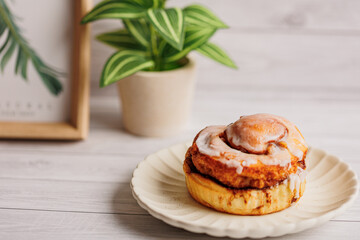 デザートのシナモンロール