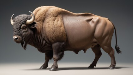 Obraz premium Majestic American Bison Portrait