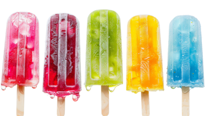 Ice popsicle lolly on transparent background