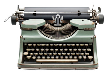 PNG A Vintage Typewriter typewriter machine white background.
