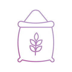 flour icon with white background vector stock illustration