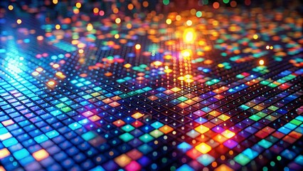Obraz premium Rainbow pixel backgrounds