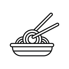 pasta icon with white background vector stock illustration