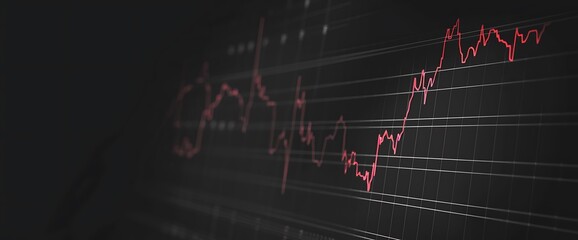 A line graph displaying a sudden downturn in stock values with a pronounced downturn.