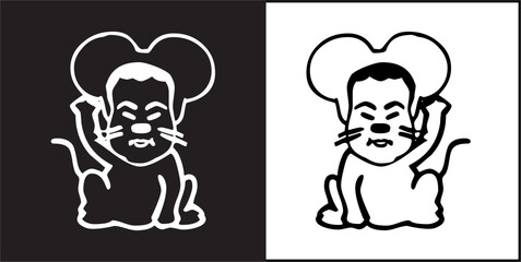  IIlustration Vector graphics of animal icon