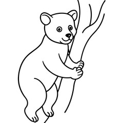 Naklejka premium Woodland Escape Coloring Pages For Coloring Book