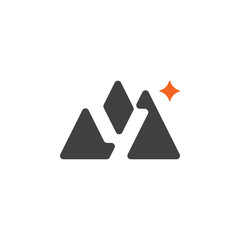 Y letter mountain logo