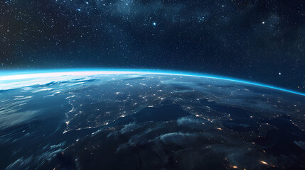 Fototapeta premium Beautiful view of Earth from space
