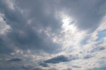 blue sky with clouds
