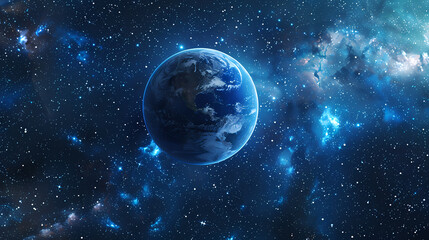 Beautiful view of Earth from space