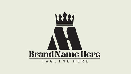 Obraz premium Alphabet letters Initials Monogram logo MH, HM, M and H